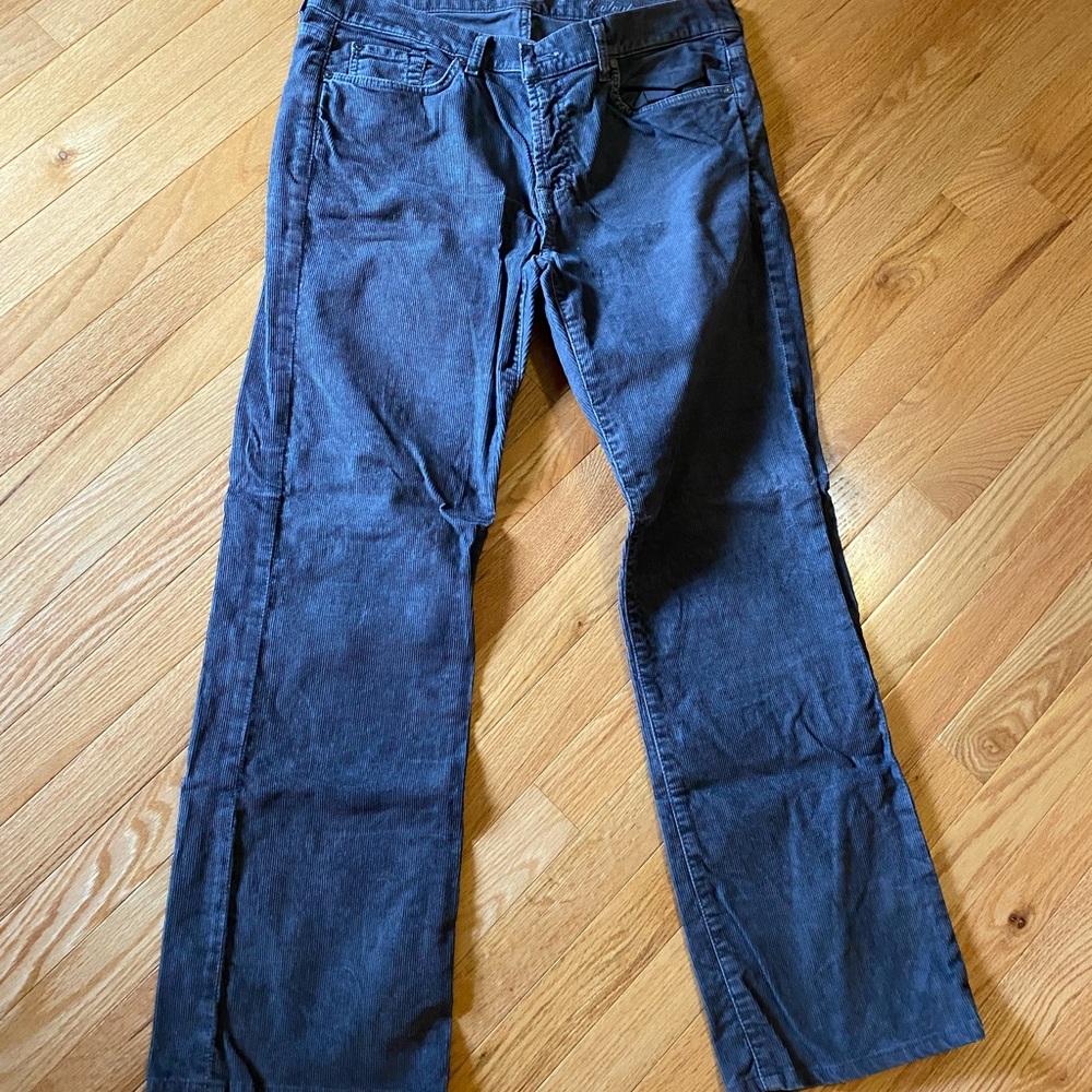 7 for all mankind grey corduroy pants